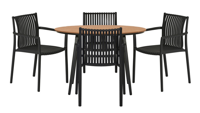 Trädgårdsstol Wien Svart Sunlife